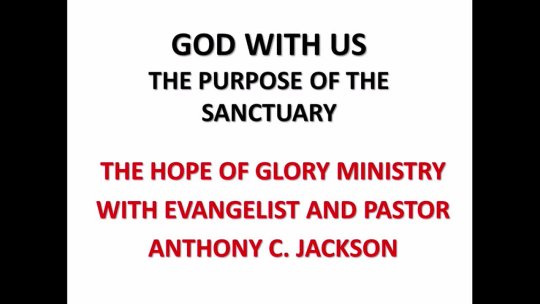 THE PURPOSE OF THE SANCTUARY