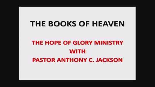THE BOOKS OF HEAVEN - 1 - 04-08-2024